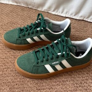 Adidas Daily 3.0 Forest Green and White Casual Shoes